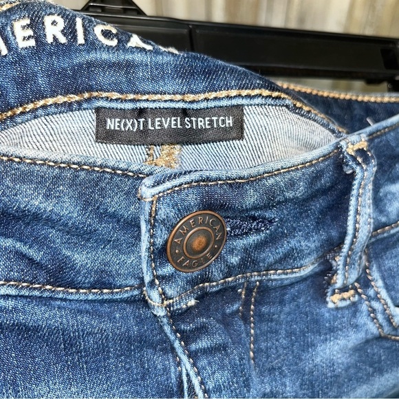 American Eagle Denim High Rise Mini Skirt - Picture 6 of 8